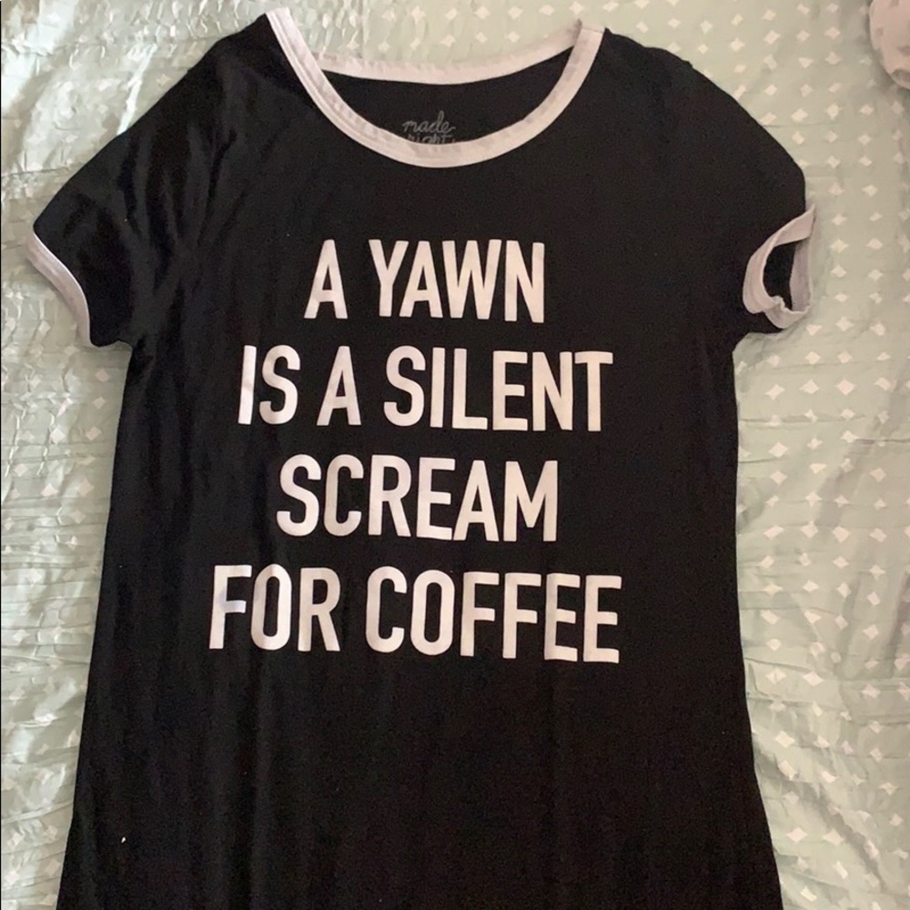 A yawn is a silent scream for coffee shirt